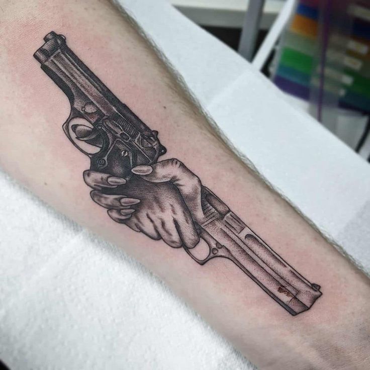 gun tattoos for men 0097