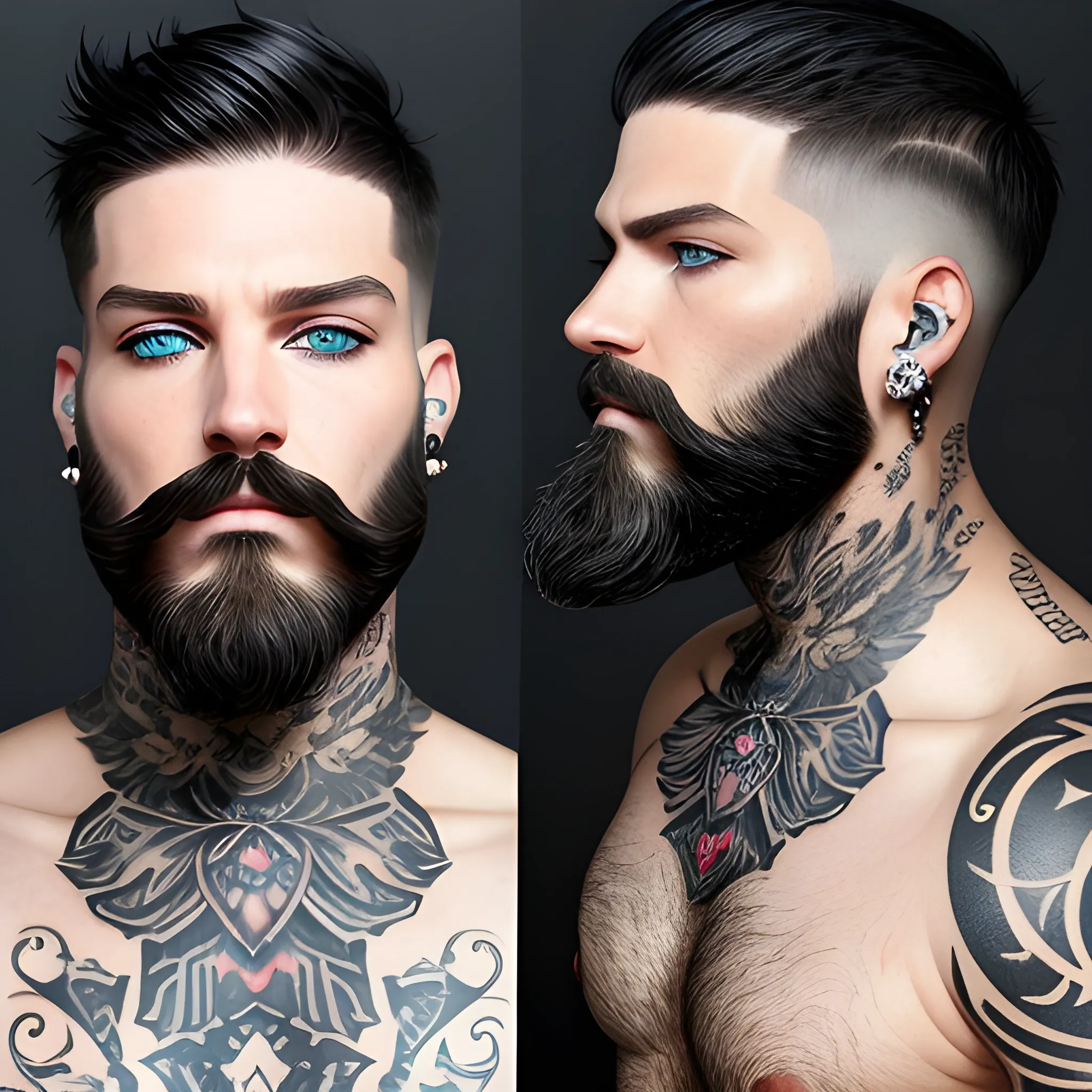 hair tattoos for men 0055