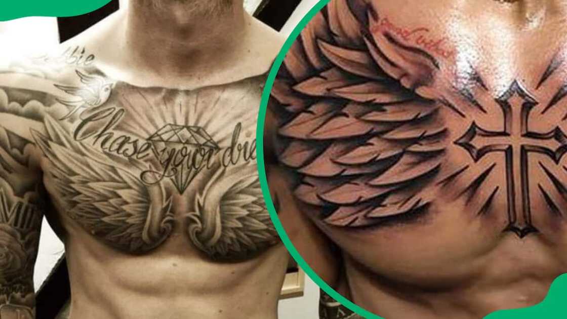 half chest tattoos for men 0035