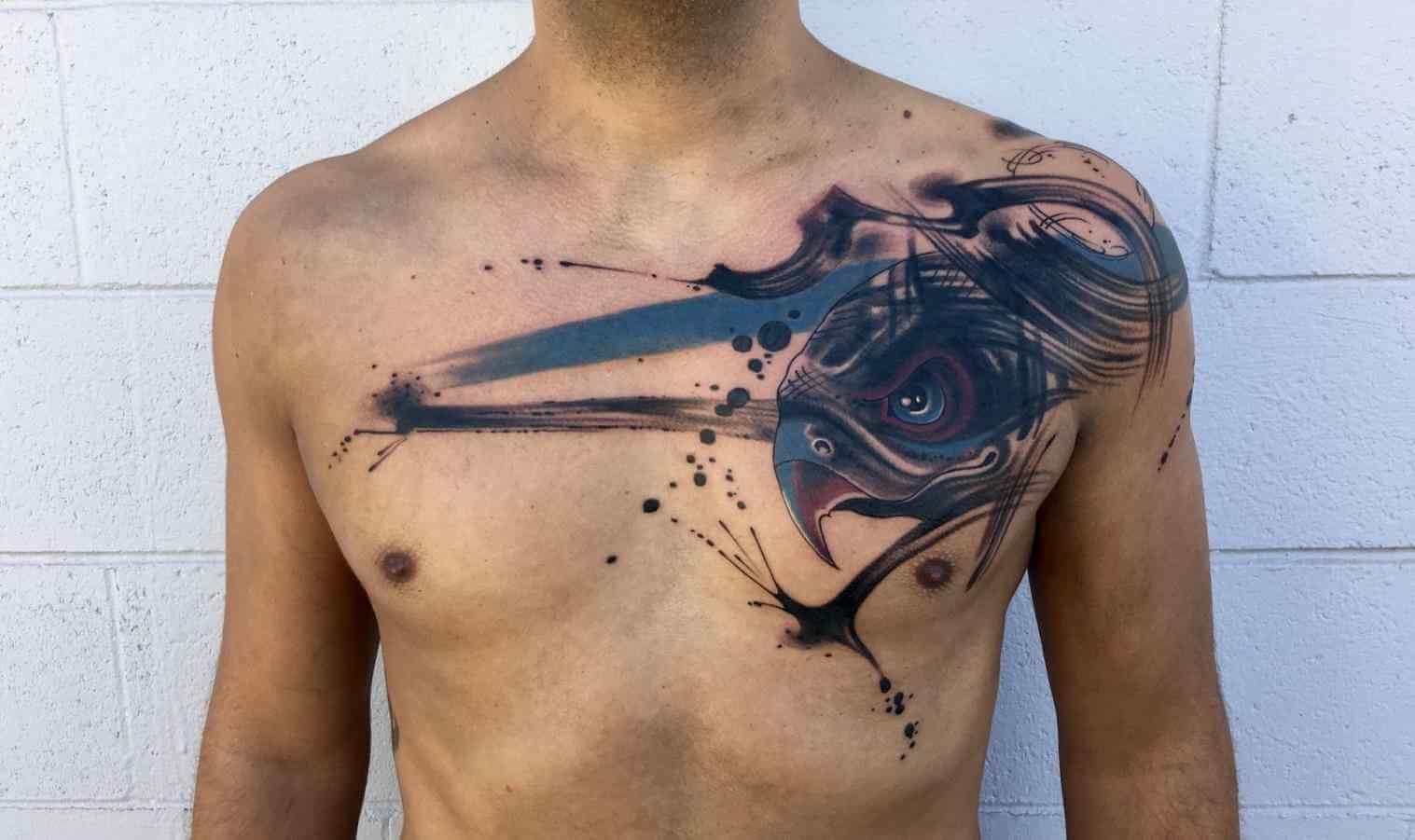 half chest tattoos for men 0037