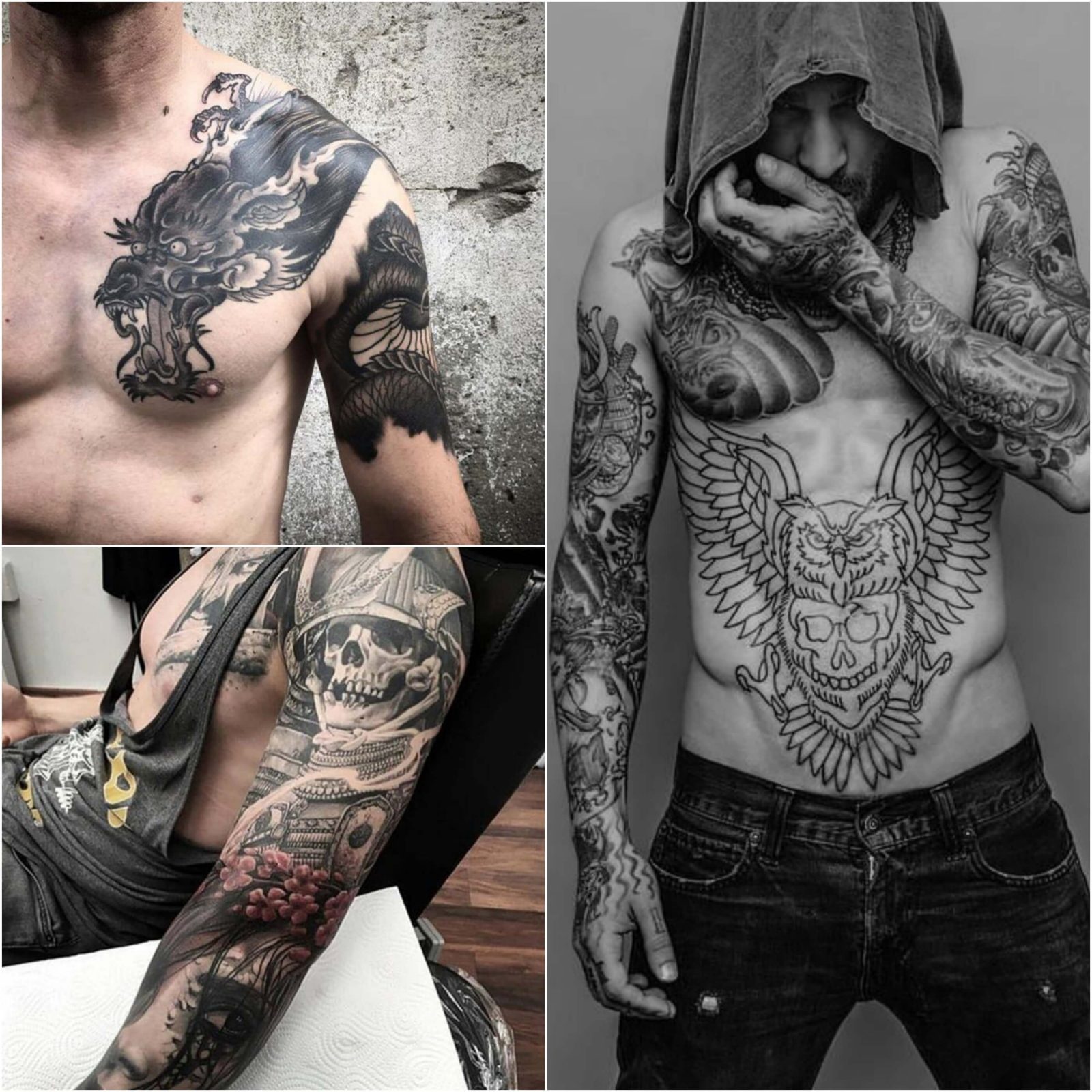 half chest tattoos for men 0059