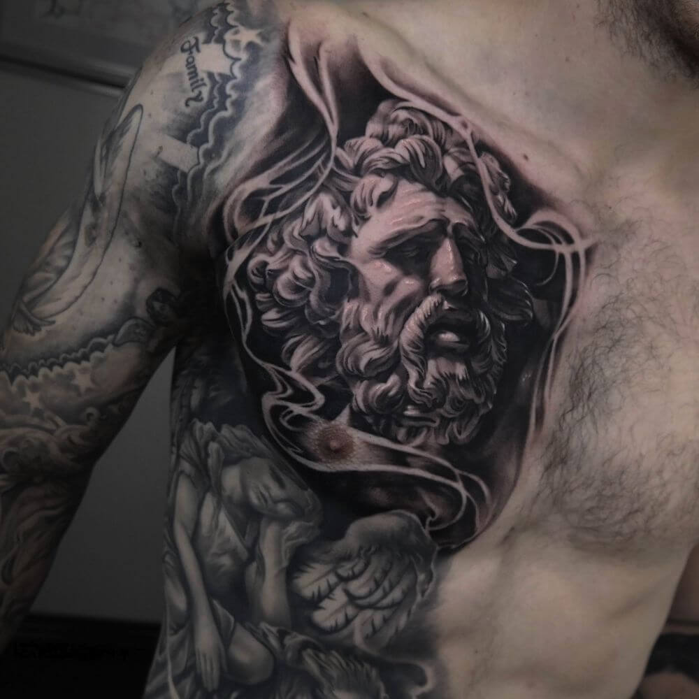 half chest tattoos for men 0083