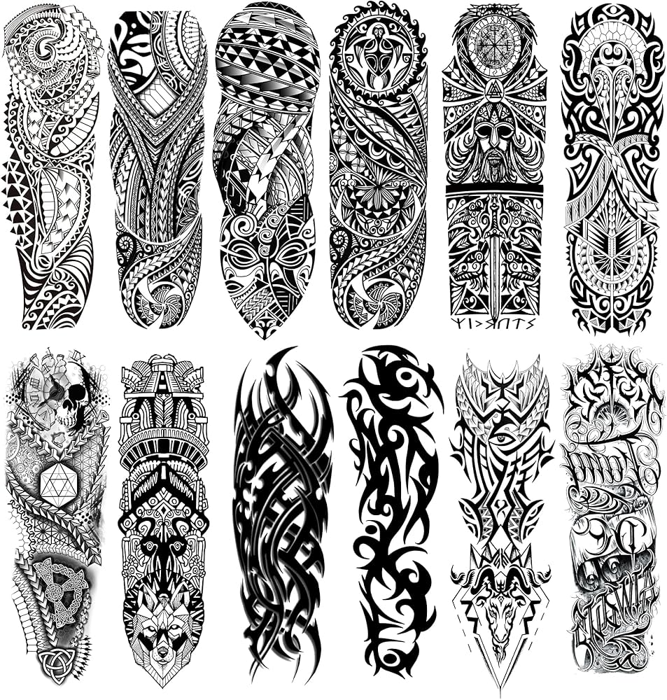 half sleeve arm tattoos for men