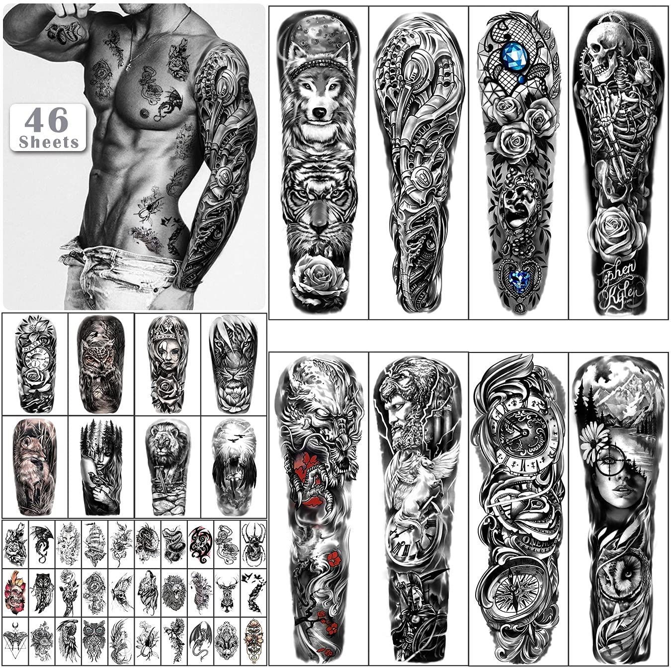 half sleeve tattoo themes for men