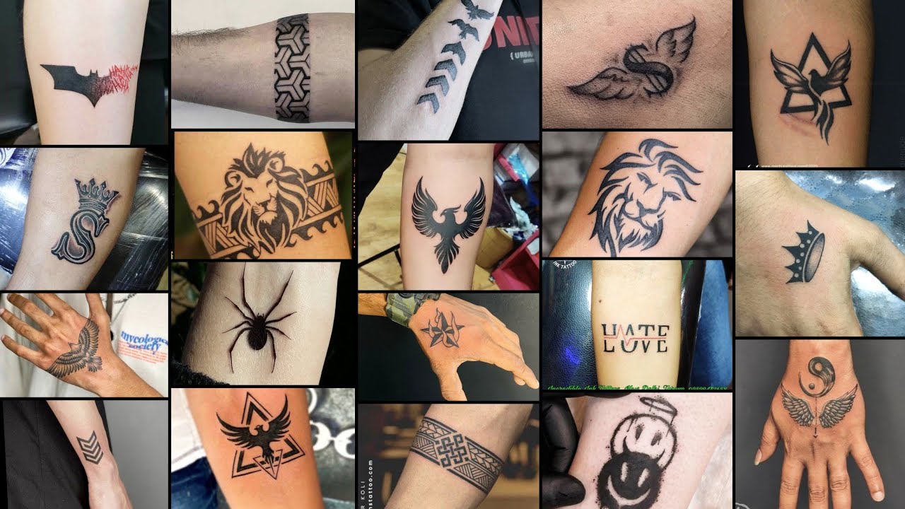 hand tattoos for men small