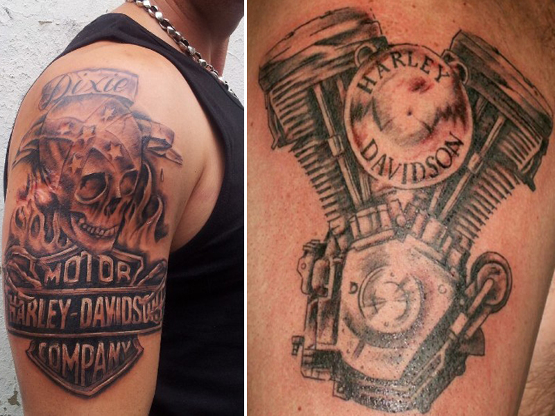 Harley Davidson tattoos for men 0020