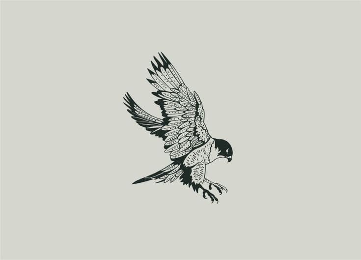 hawk tattoos for men with meaning