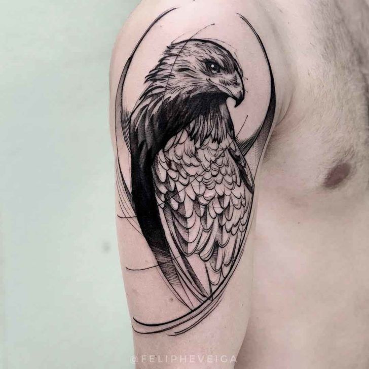 hawk tattoos for men 0034