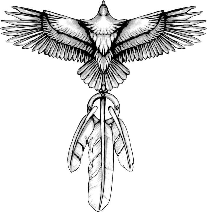 hawk tattoos for men 0036