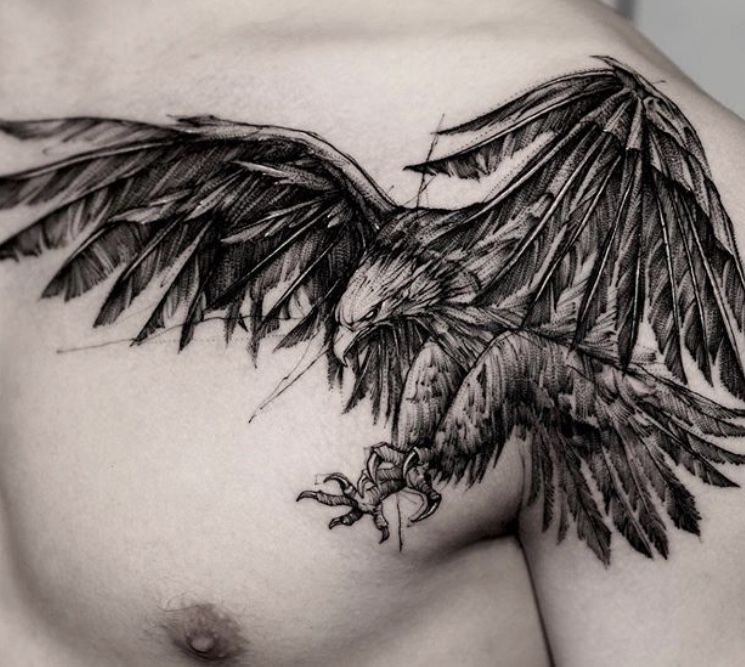 hawk tattoos for men 0042