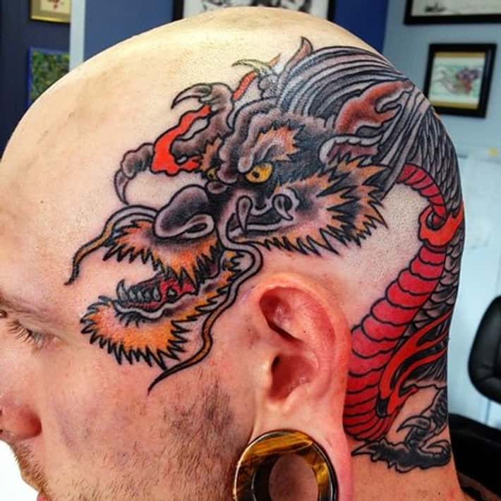 head tattoos for men 0030