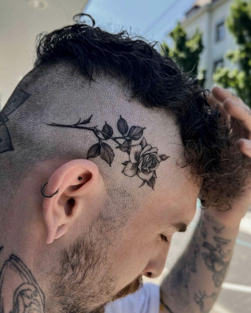 head tattoos for men 0035