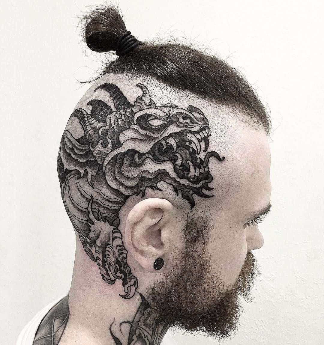 head tattoos for men 0060