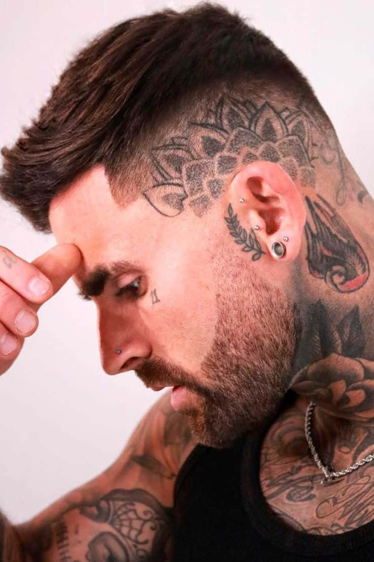 head tattoos for men 0066