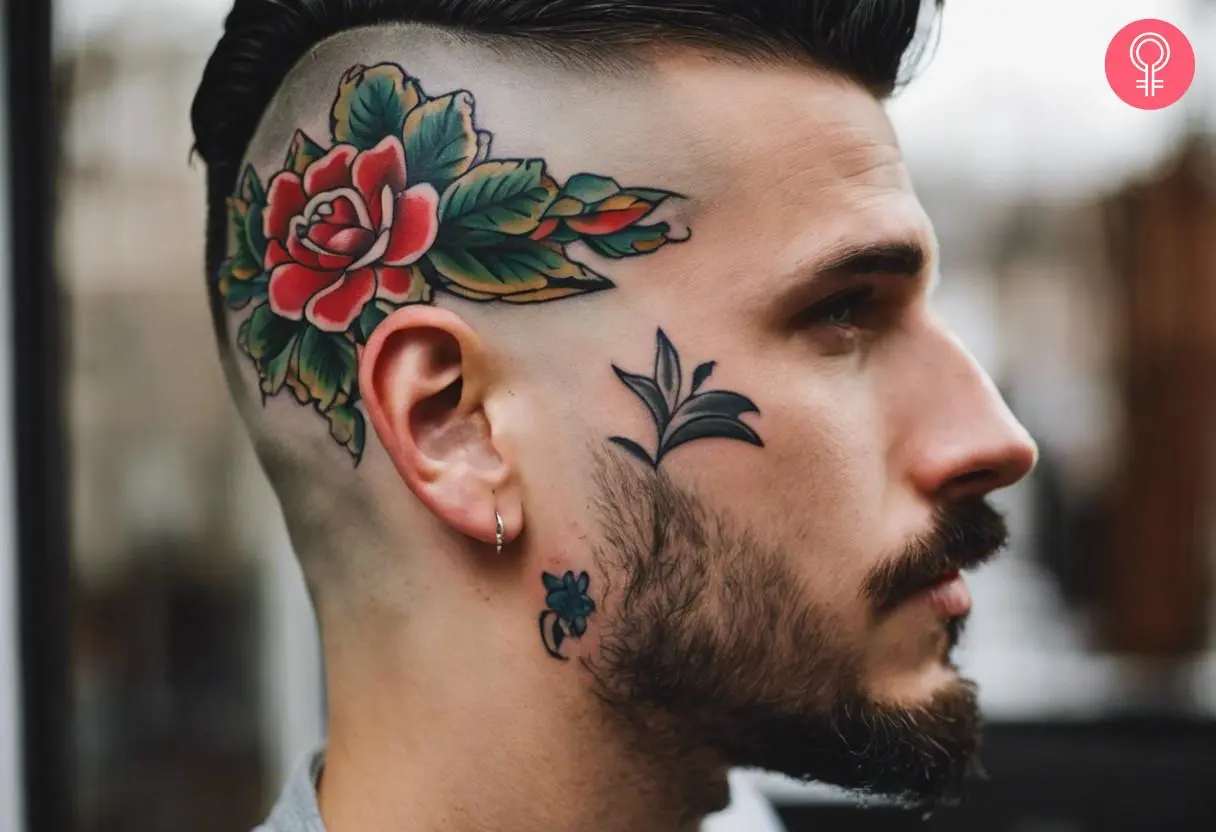 head tattoos for men 0084