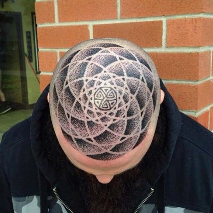 head tattoos for men 0085