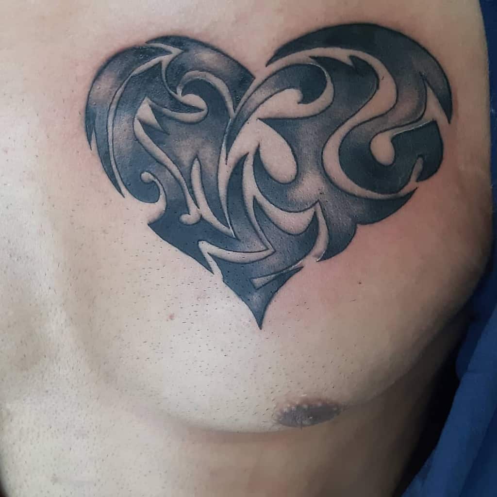 heart tattoos for men 0024