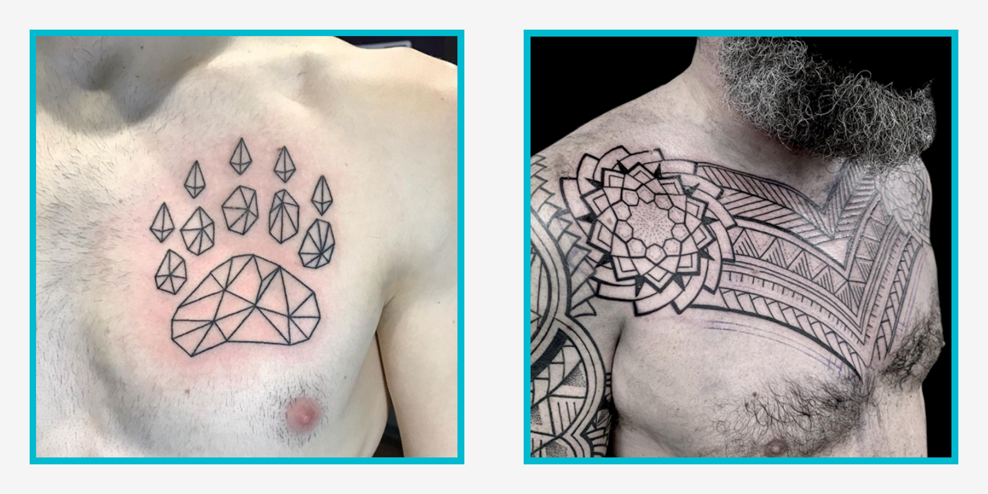 heart tattoos on chest for men 0021