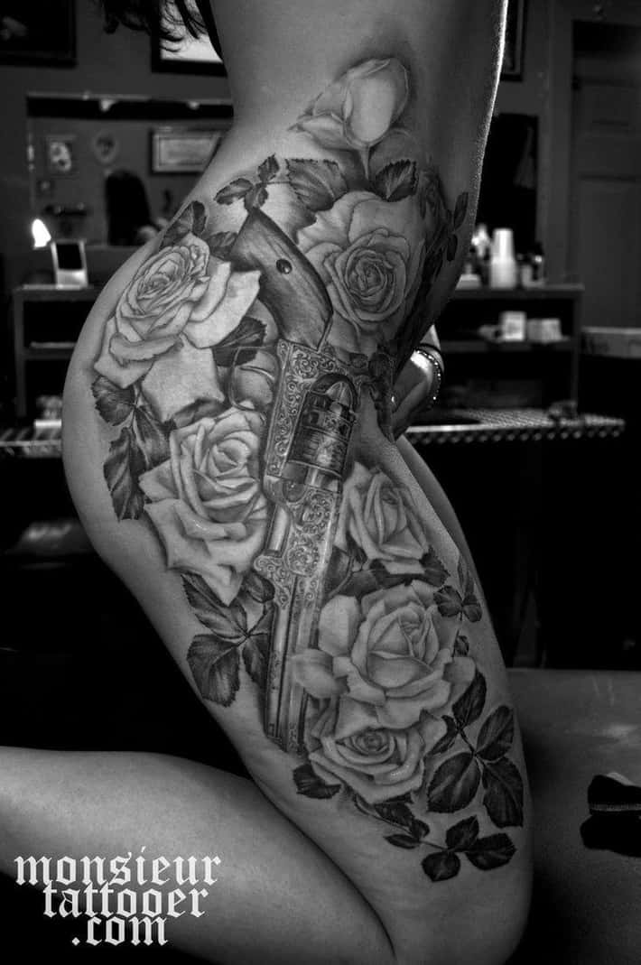 hip tattoos for men 0051