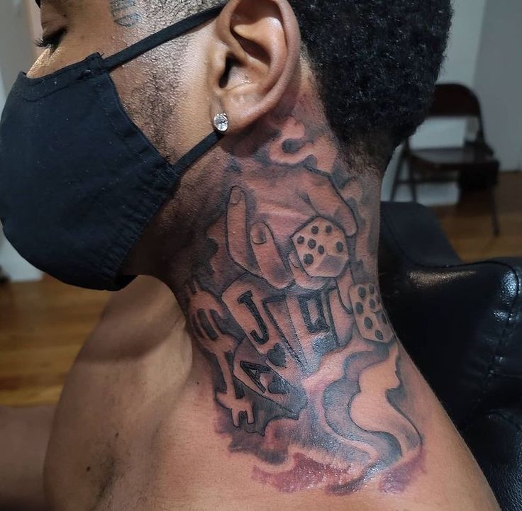 hood neck tattoos for men meanings