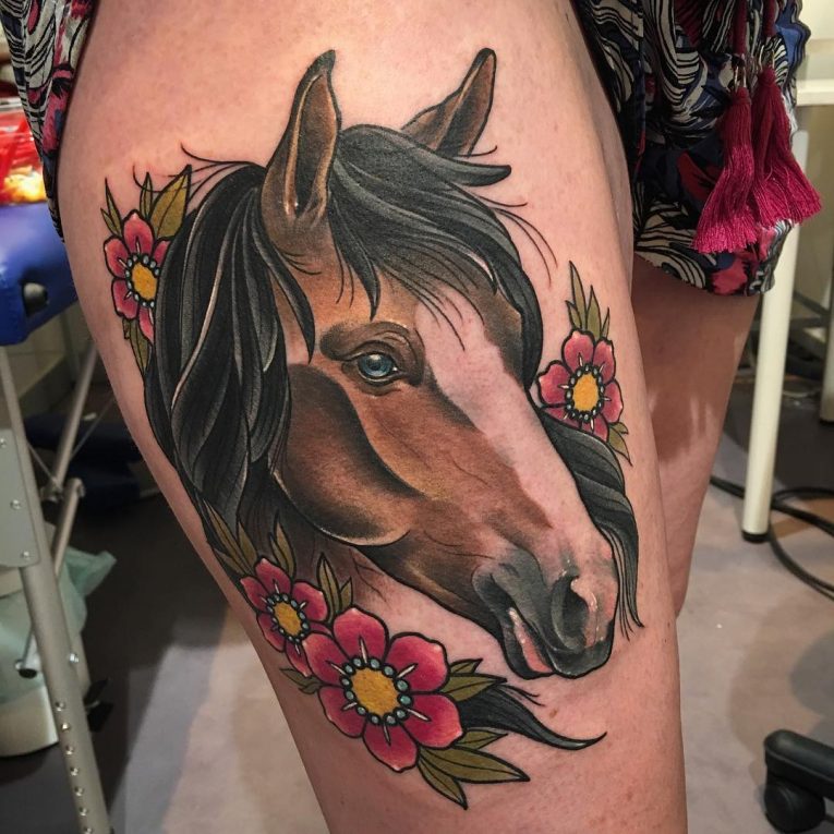 horse tattoos for men 0051