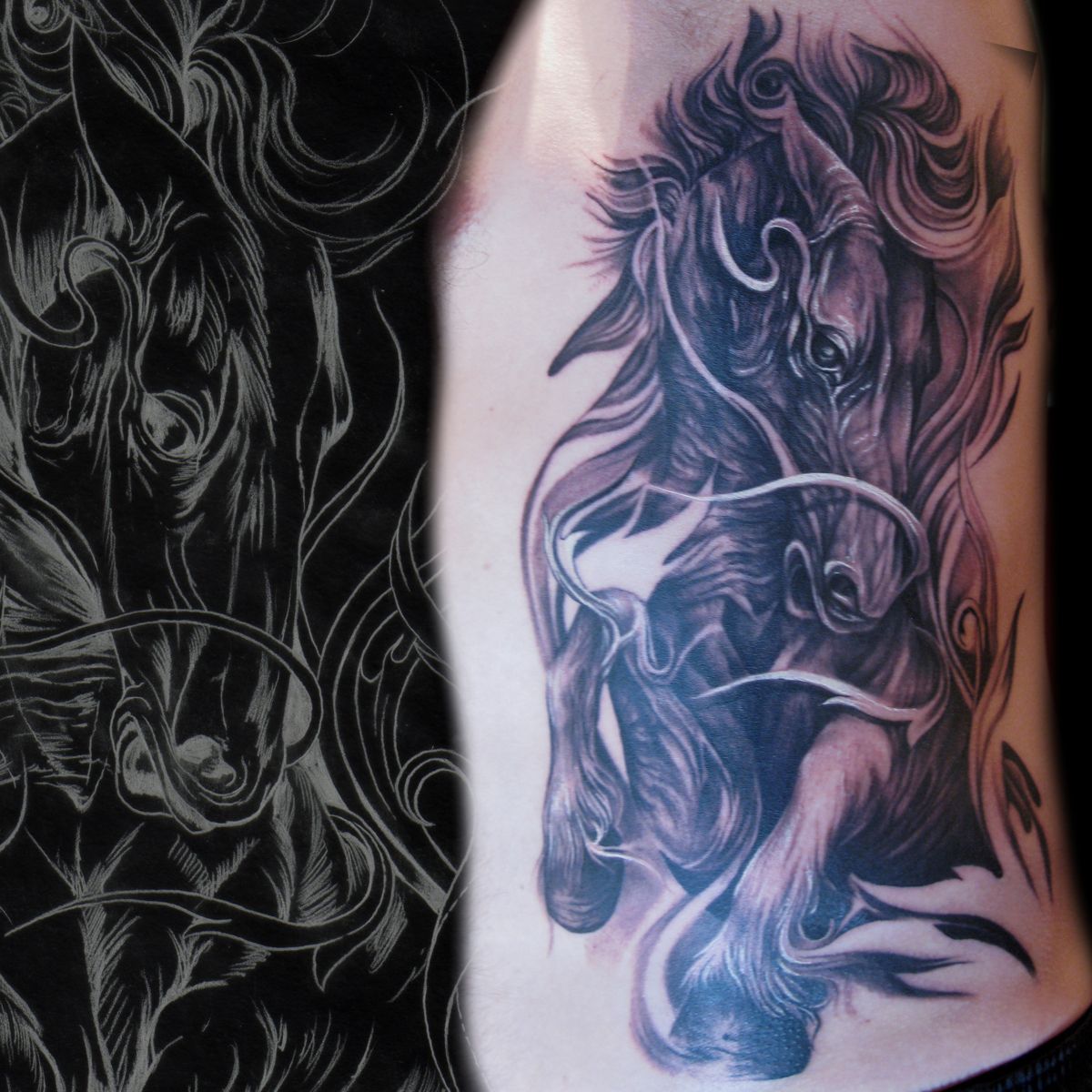 horse tattoos for men 0088