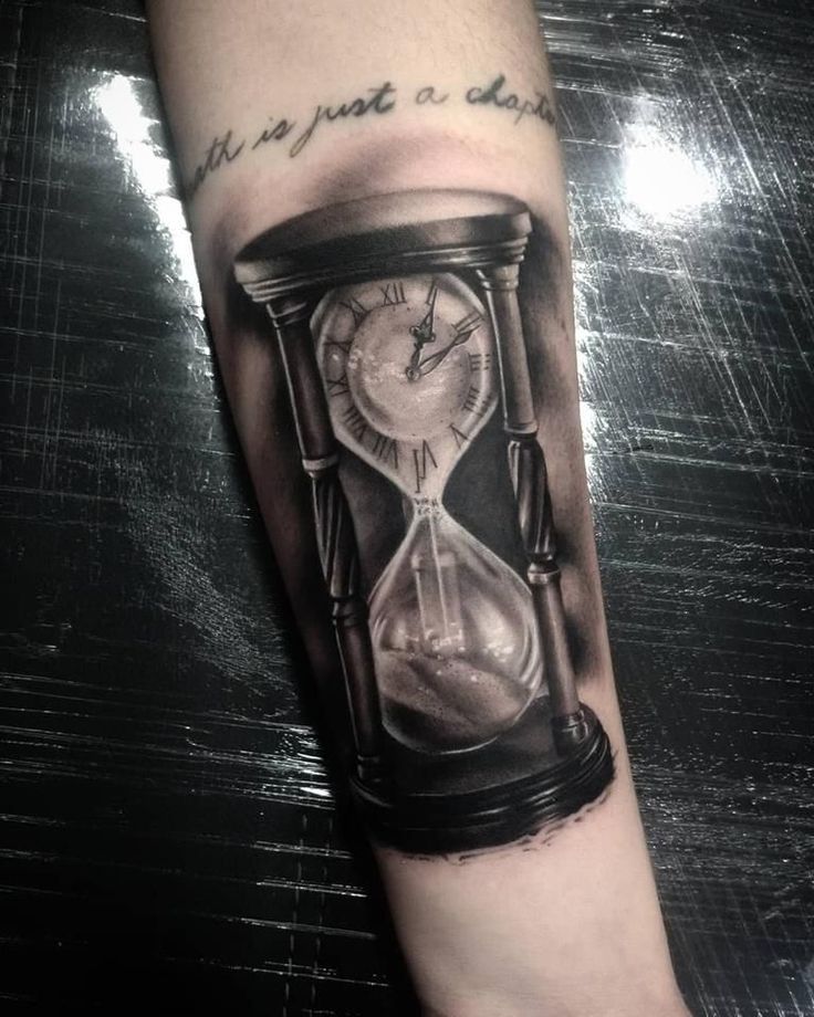 hourglass tattoos for men designs