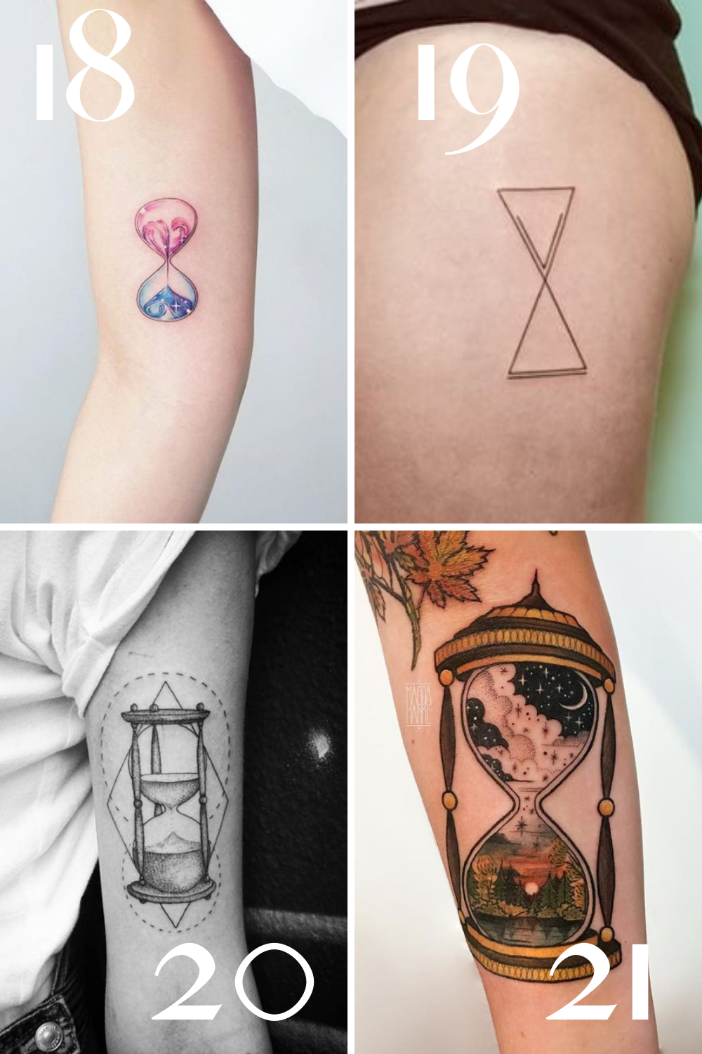 hourglass tattoos for men 0010