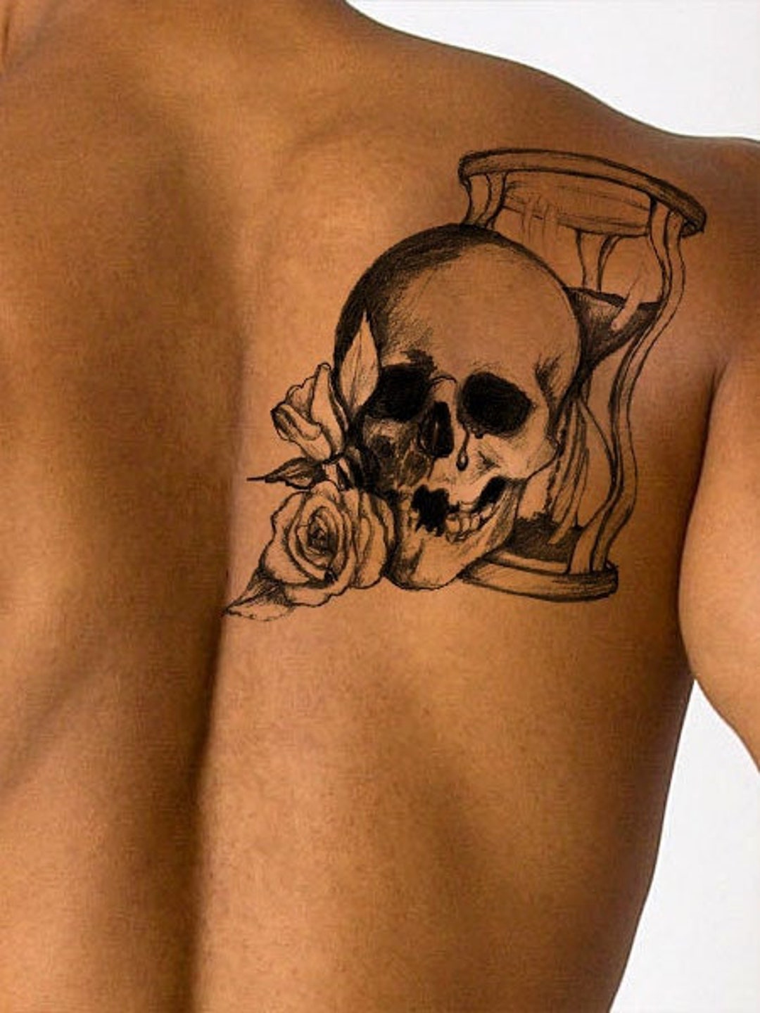 hourglass tattoos for men 0015