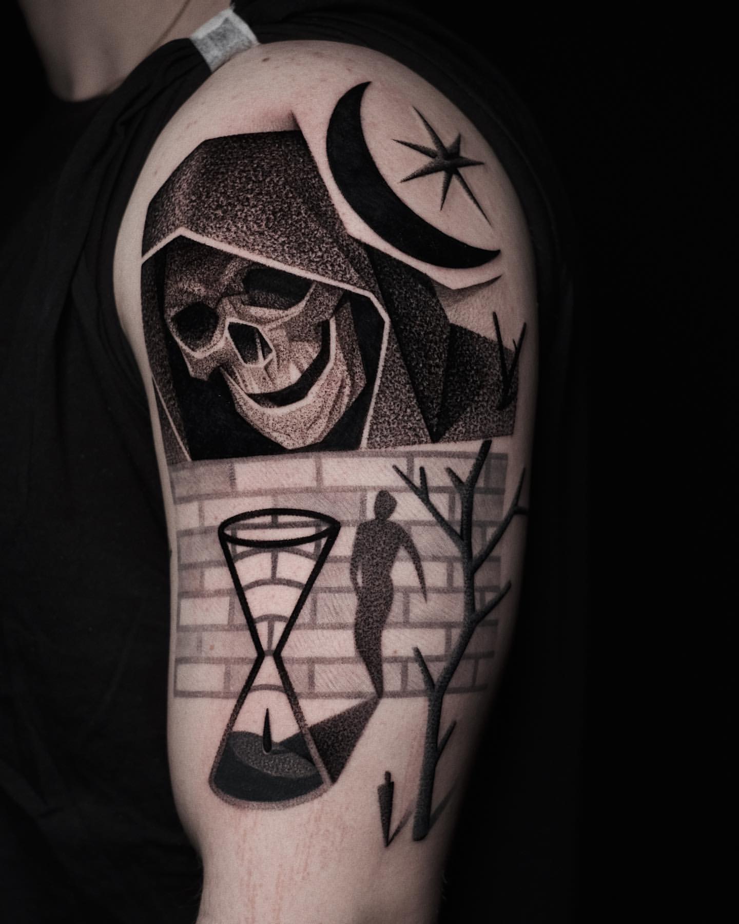 hourglass tattoos for men 0019