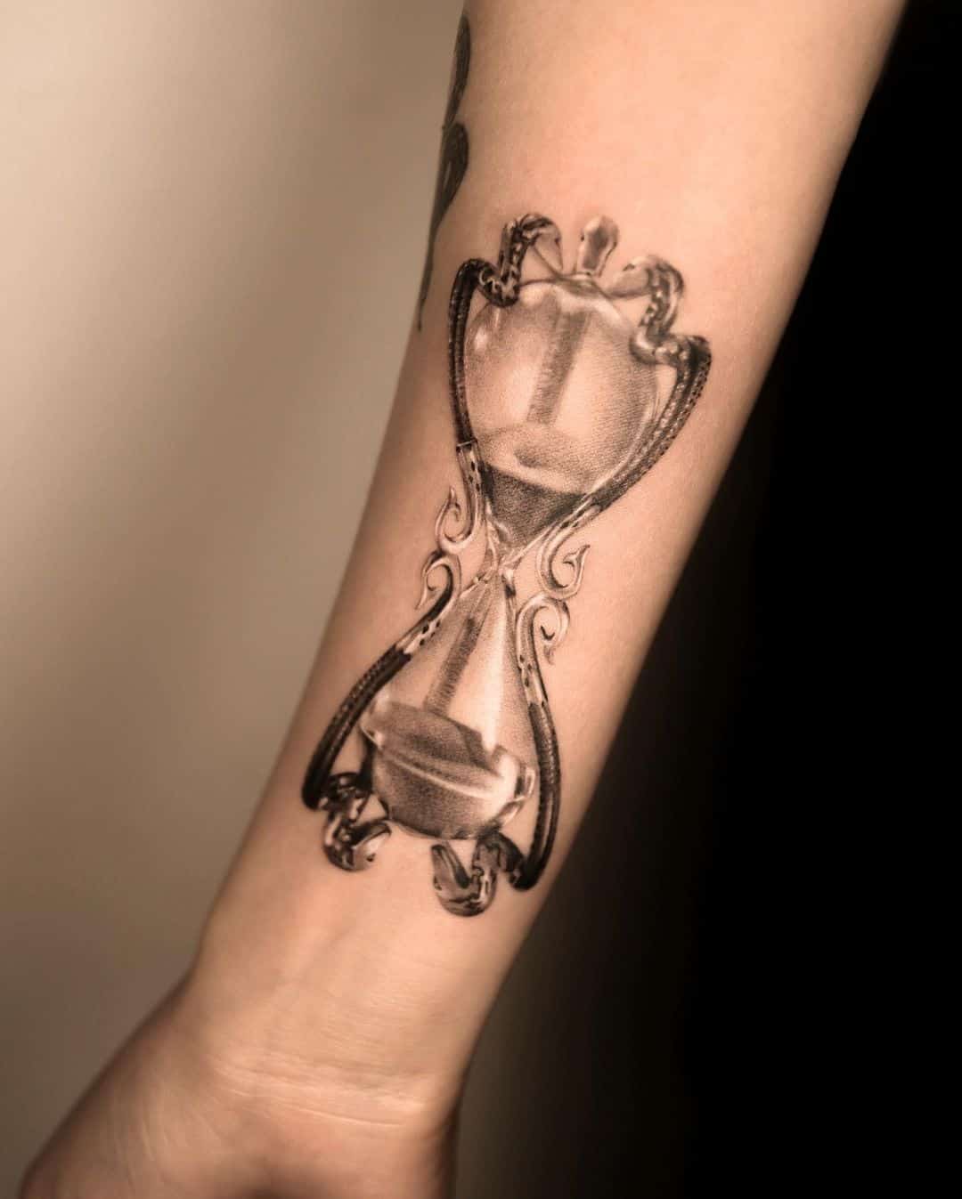 hourglass tattoos for men 0026