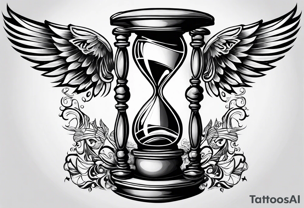 hourglass tattoos for men 0031