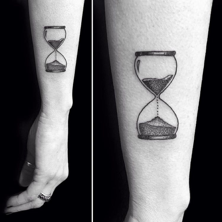 hourglass tattoos for men 0040