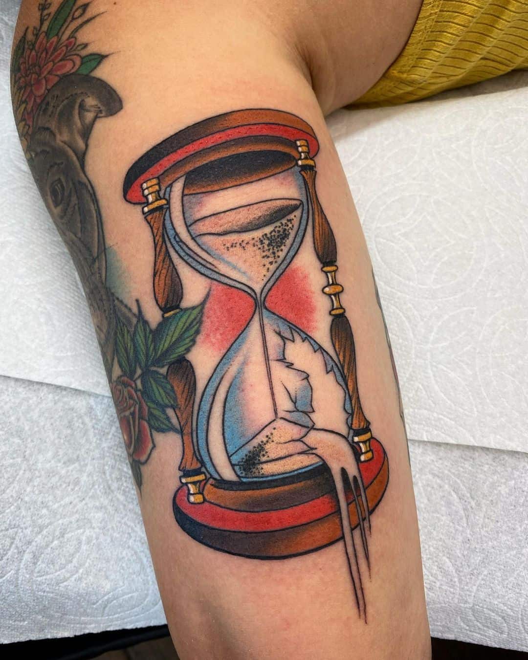 hourglass tattoos for men 0044