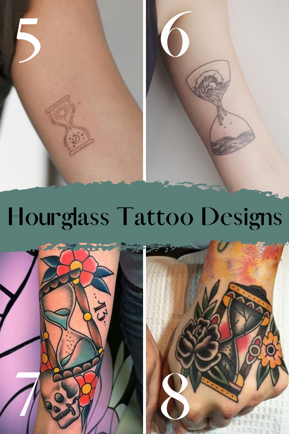 hourglass tattoos for men 0045