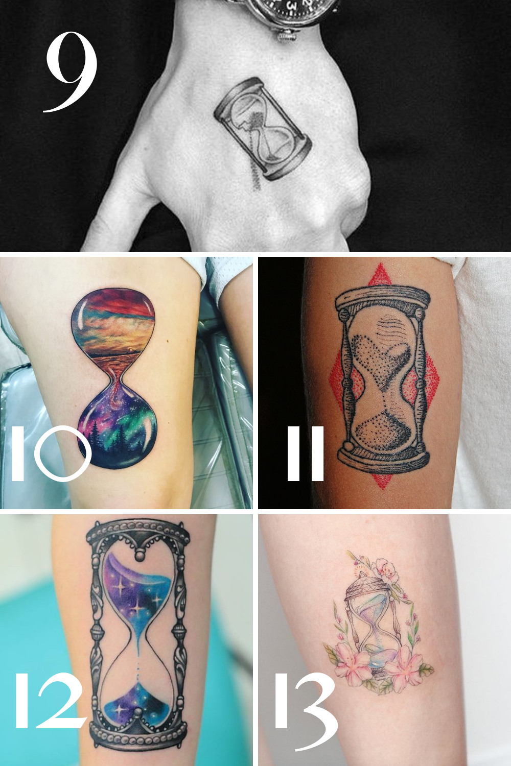 hourglass tattoos for men 0063