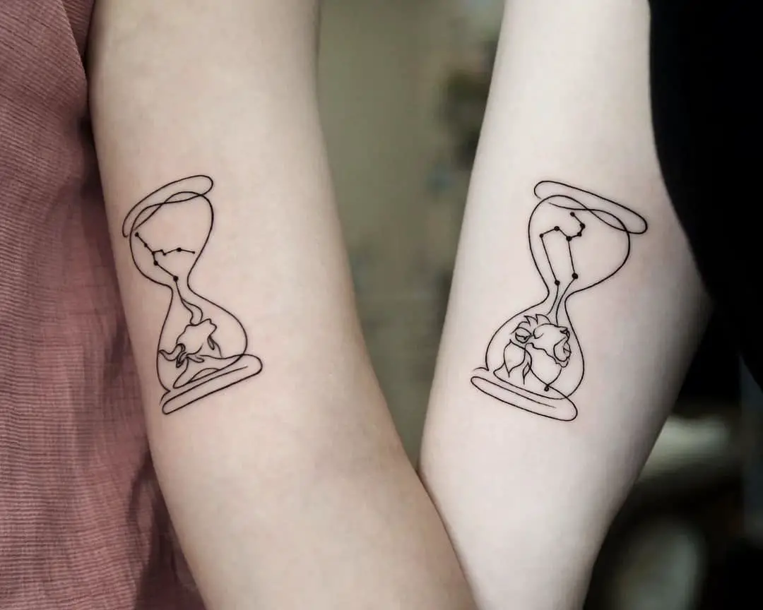 hourglass tattoos for men 0064