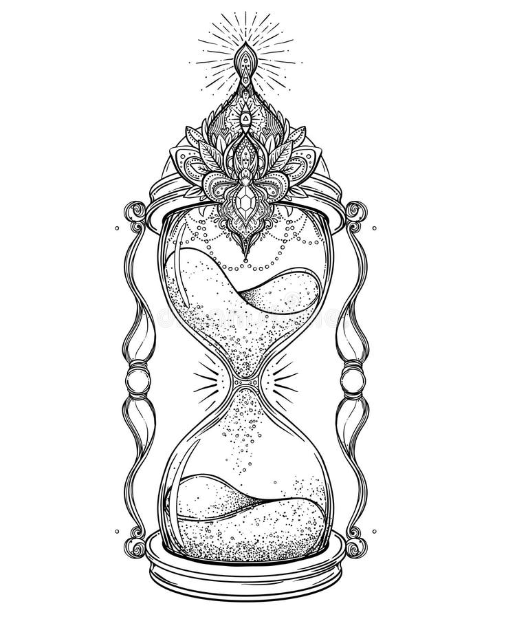 hourglass tattoos for men 0067