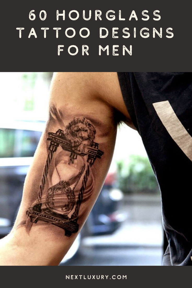 hourglass tattoos for men 0068