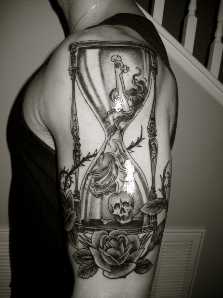 hourglass tattoos for men 0073