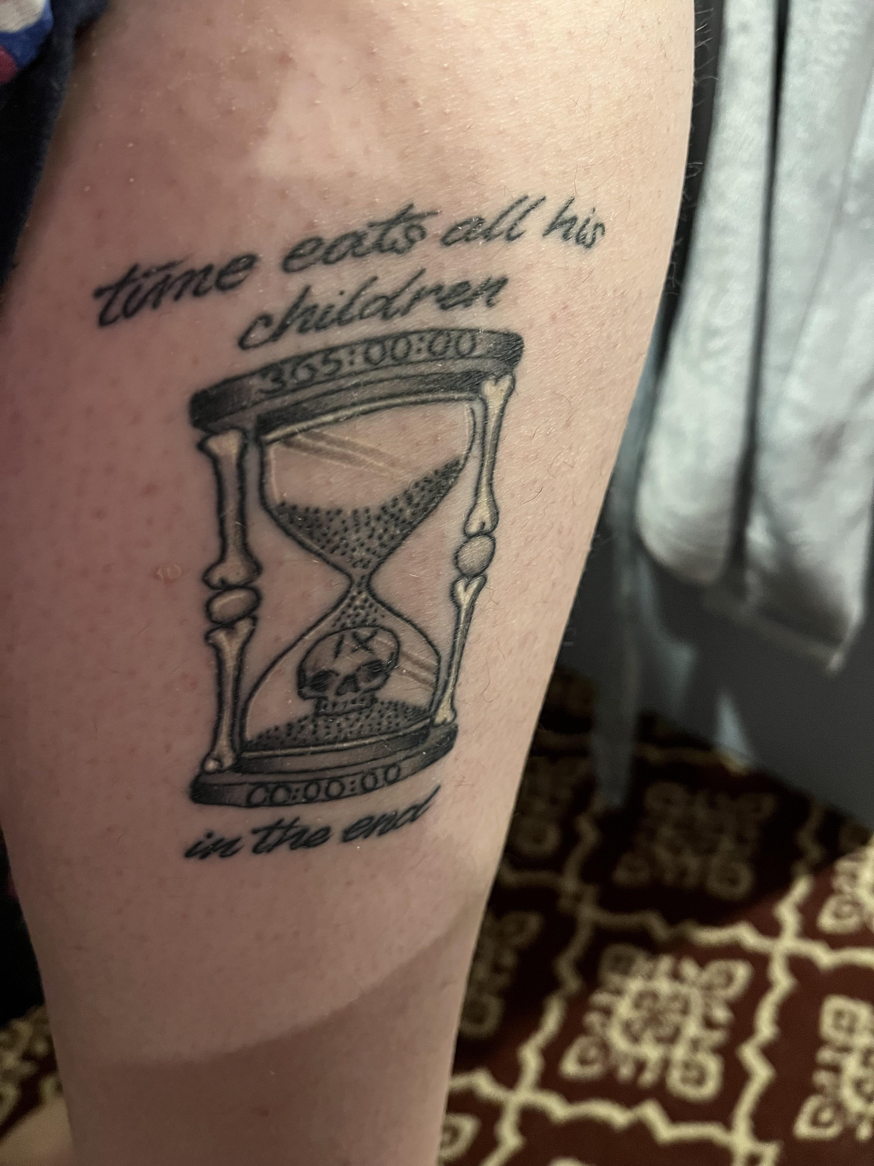 hourglass tattoos for men 0077