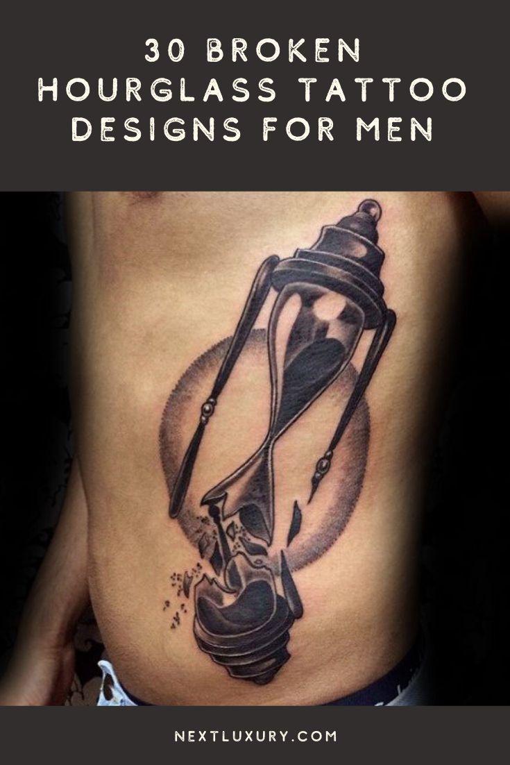 hourglass tattoos for men 0098