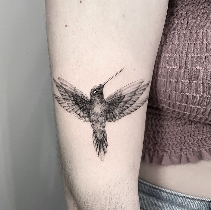 hummingbird tattoos for men 0015