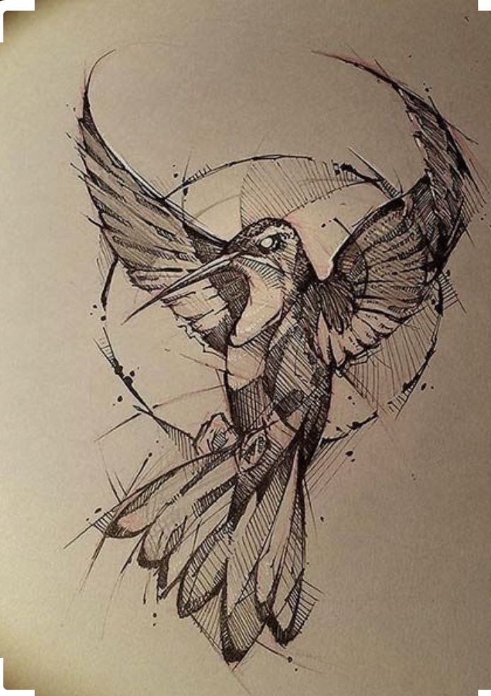 hummingbird tattoos for men 0023