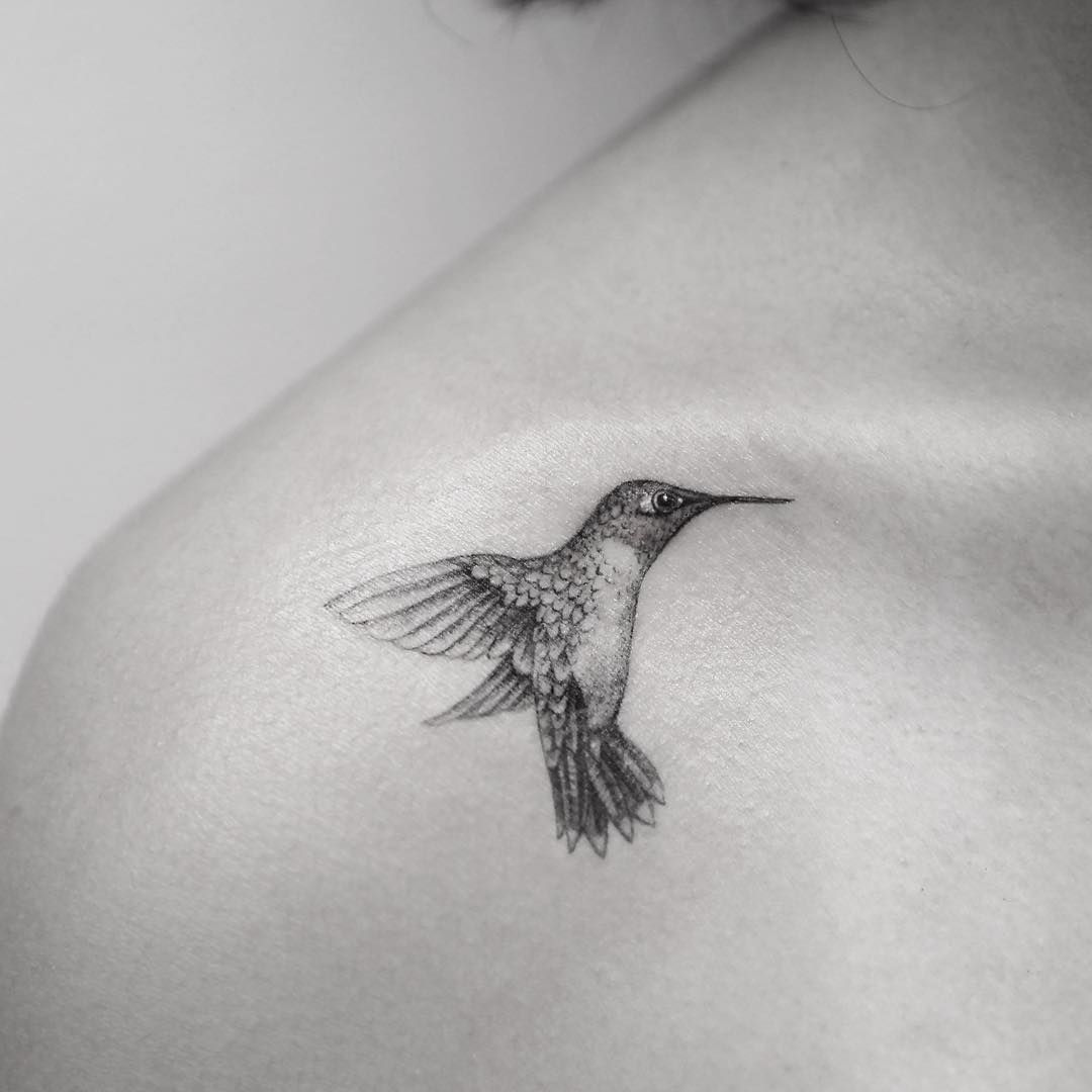 hummingbird tattoos for men 0075