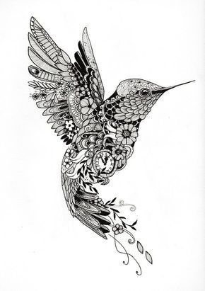 hummingbird tattoos for men 0089