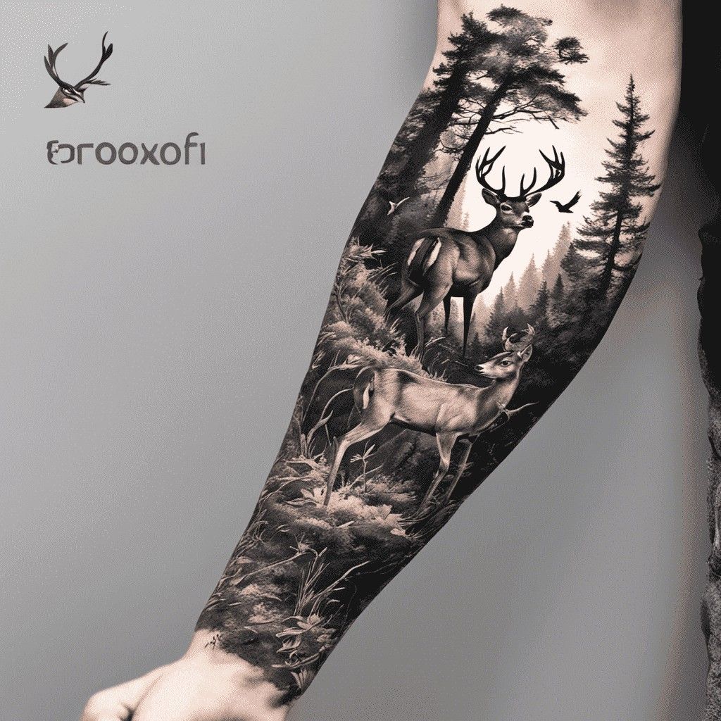 hunting tattoos for men 0013