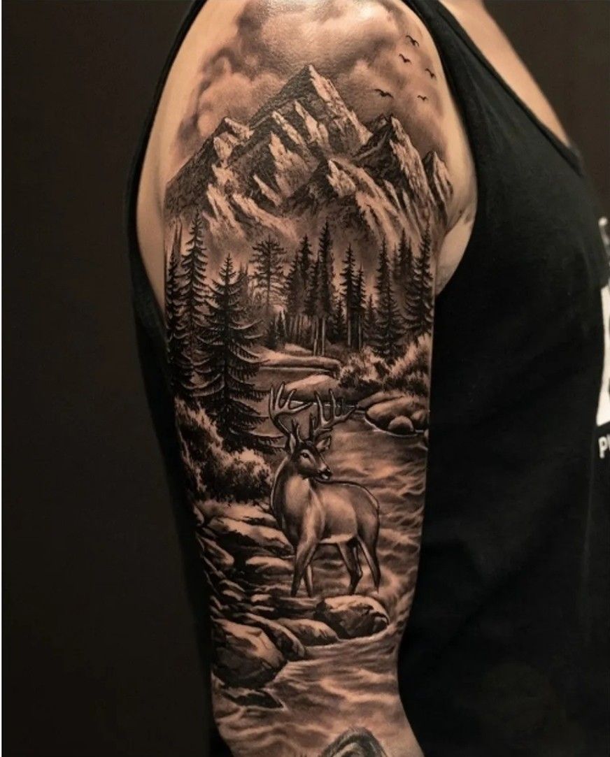 hunting tattoos for men 0014