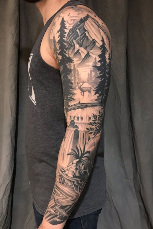 hunting tattoos for men 0031