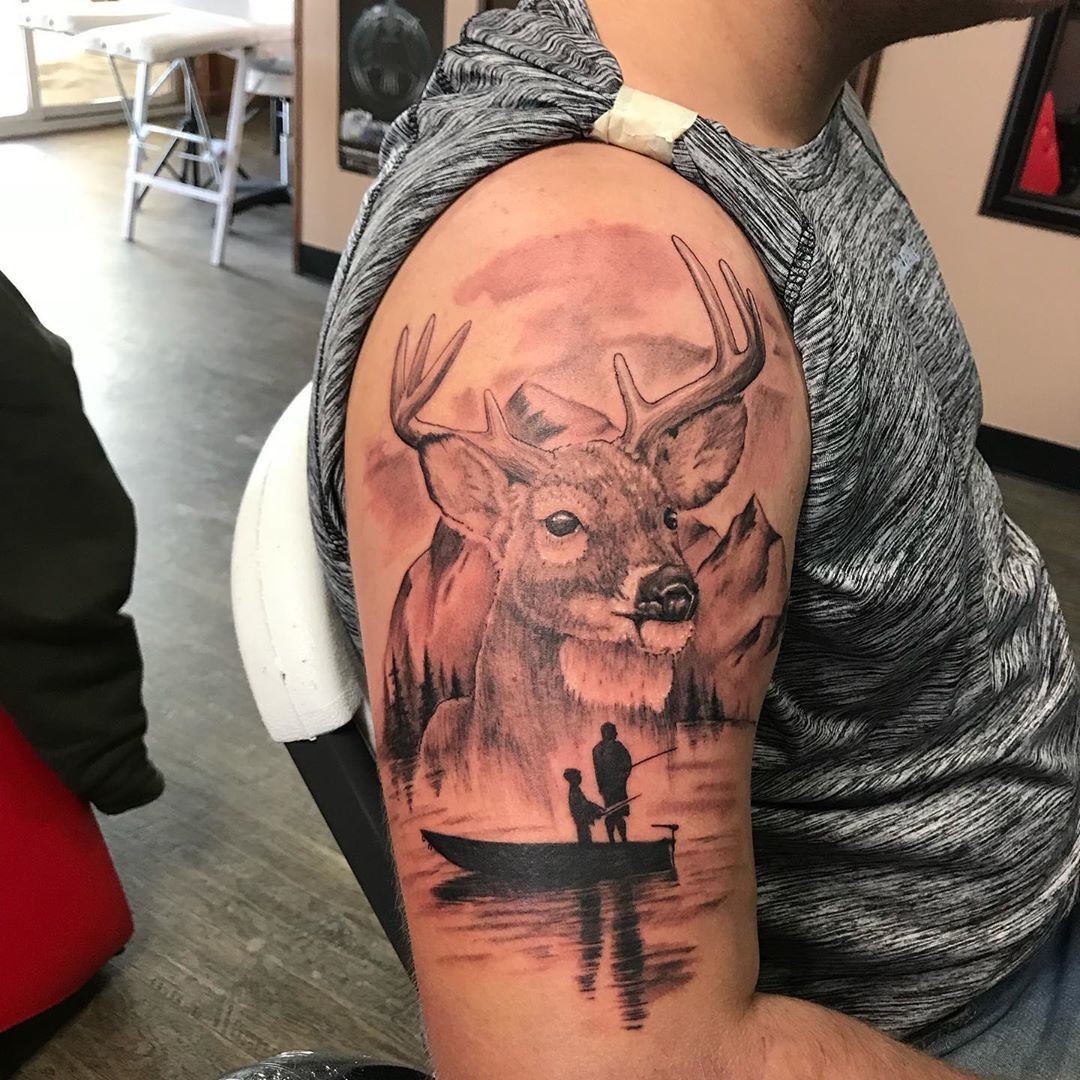 hunting tattoos for men 0046